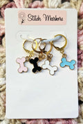 Dog Bone Stitch Markers / Progress Keepers for Amigurumi, Crochet & Knitting - Set of 4
