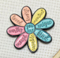 You Are ... Daisy Flower Enamel Magnetic Needle Minder / Needle Keeper